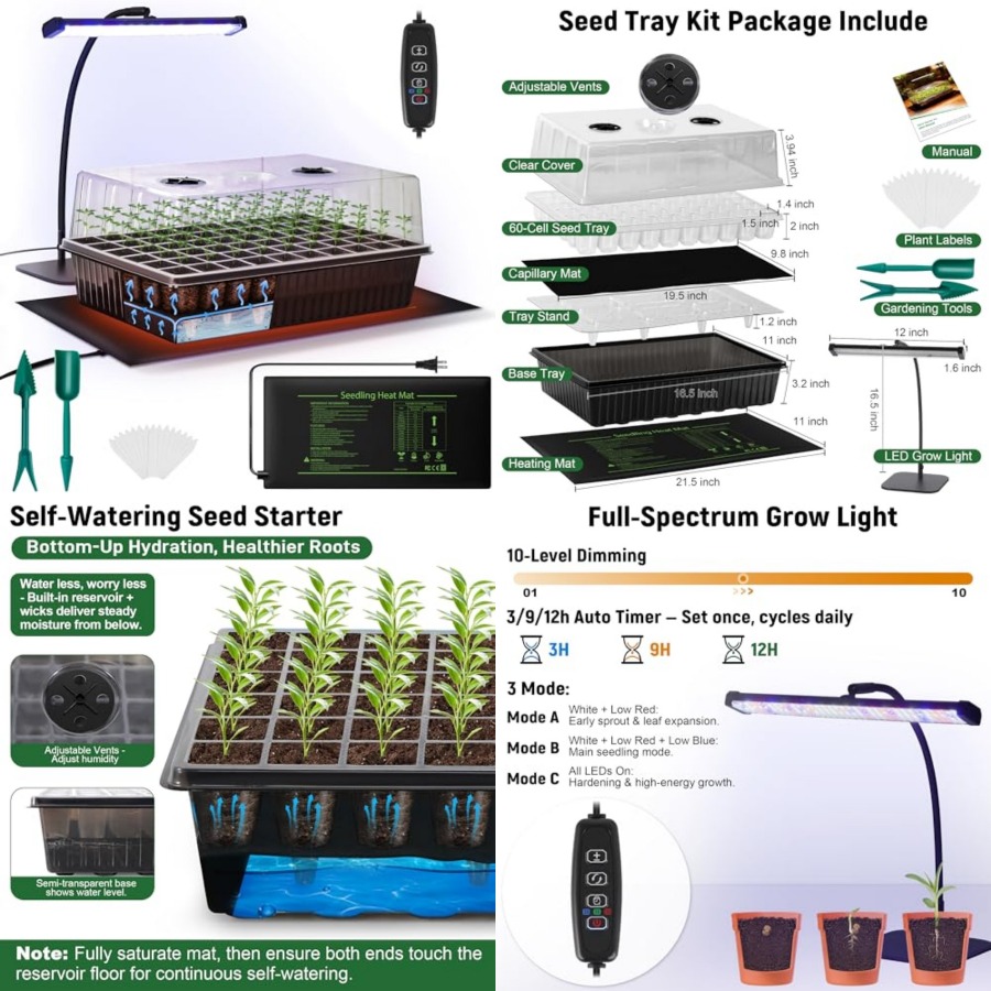 Humidity Dome Kit - Kit de Germinação de Sementes com