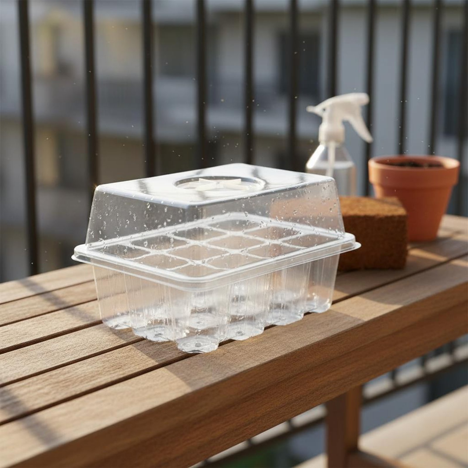 Humidity Dome Kit - Bandeja de Germinação com 12 Compartimentos