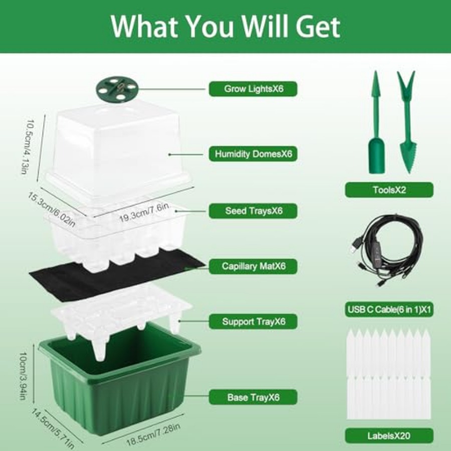 Kit de Iniciação de Sementes c - Humidity Dome Kit avaliação e preço