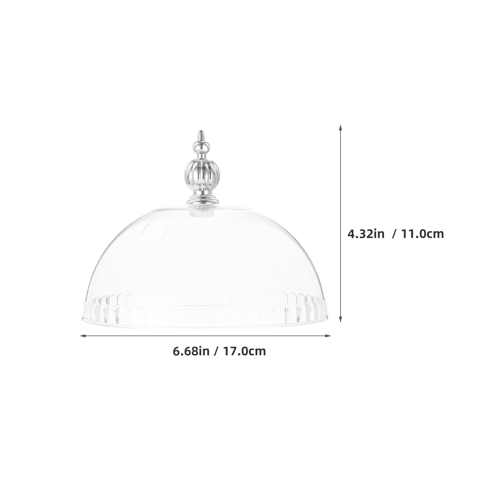 Tampa de Plástico para Bolo 6, - Plastic Dome Clear avaliação e preço