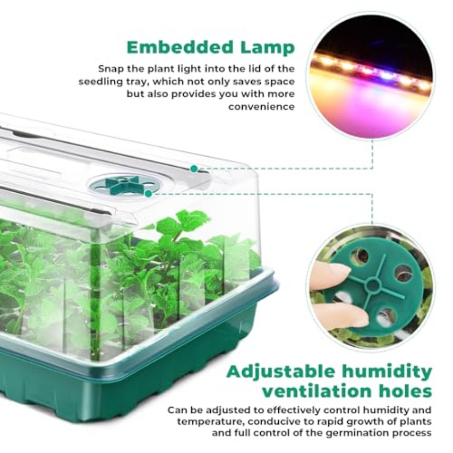 Bandeja de Germinação com Luz  - Humidity Dome Kit avaliação e preço