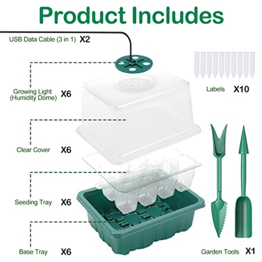 Bandeja de Germinação com Luz, - Humidity Dome Kit avaliação e preço
